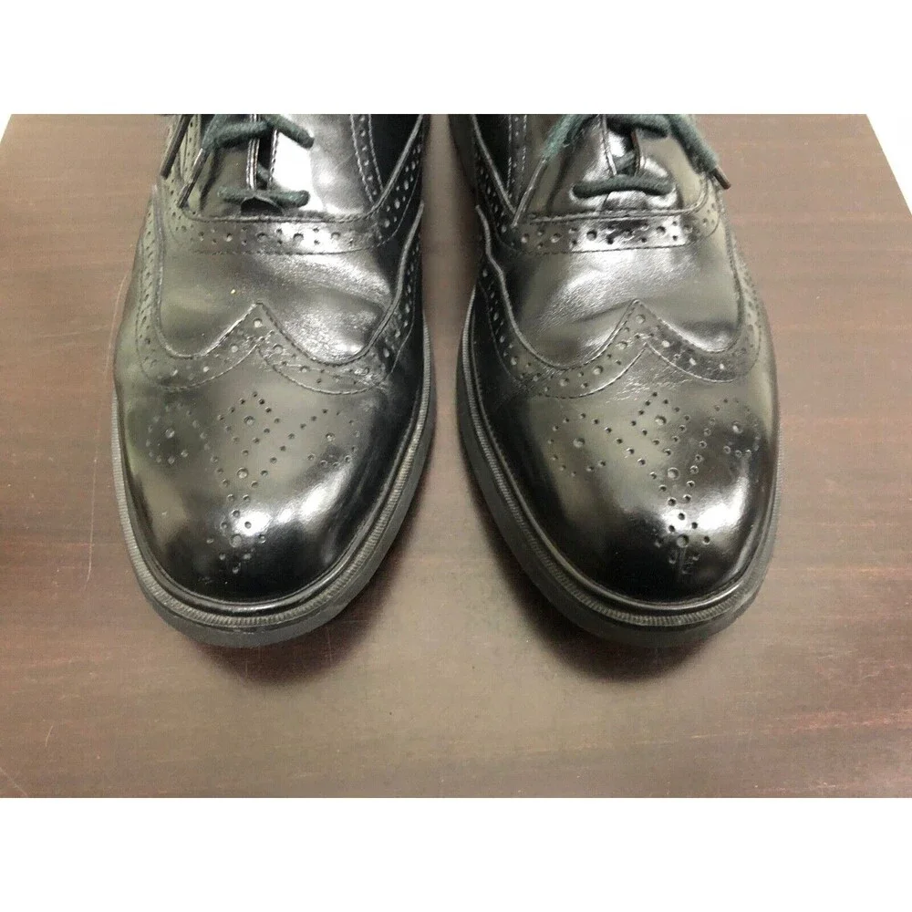 Florsheim Men Comfortech Black Wingtip Oxford Shoes Size US10.5 B